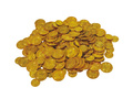 Gold Coins Plastic - 25 pcs