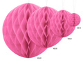 Dekoracja wisząca kula różowa - 30 cm - 1 szt.