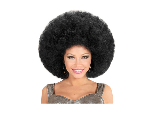 Czarna duża peruka afro wysokiej jakości