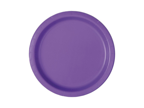 Purple paper plates - 18 cm - 20 pcs.