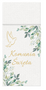 First Holy Communion cutlery pockets with leaves - 40 cm - 25 pcs.