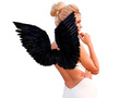 Angel wings black