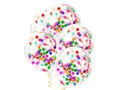Balony przezroczyste z kolorowym konfetti - 30 cm - 100 szt.