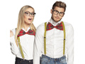 Nerd kit glasses,bow tie,suspenders