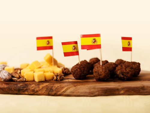 Spain Flag Picks - 50 pcs