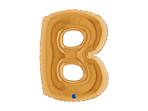 Balon foliowy literka B złoty - 40" - 1 szt.