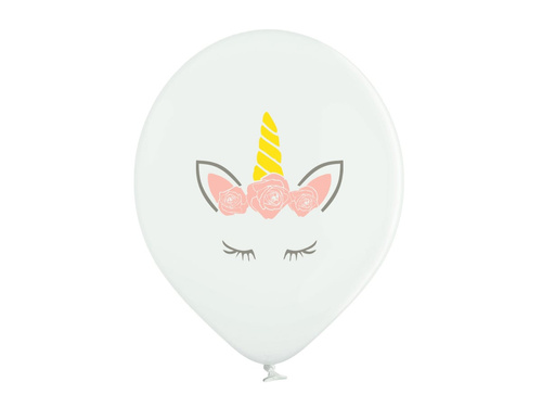 Beautiful Unicorn printed balloons - 37 cm - 6 pcs.