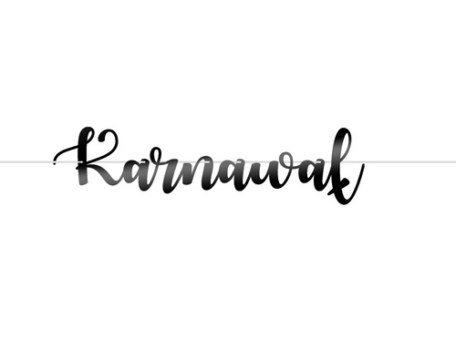 Baner czarny Karnawał - 5 m
