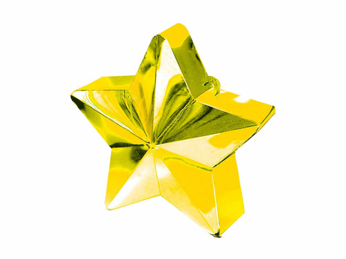 Helium-filled balloon weights - Star of gold - 170 g.