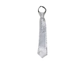 Silver sequin tie
