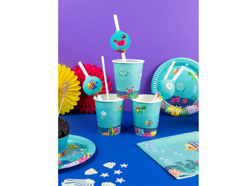 Birthday cups Underwater World - 250 ml - 6 pcs.