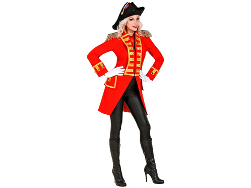 Red parade coat for woman