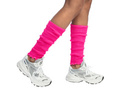 Ocieplacze na nogi różowe neonowe - 40 cm