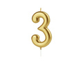 Świeczki cyferki złote - 30 - 2 szt.