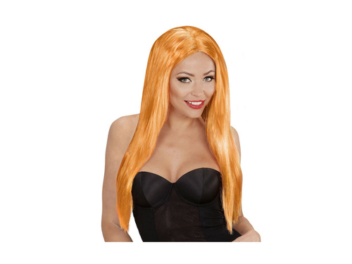 Pomarańczowa peruka Glamour