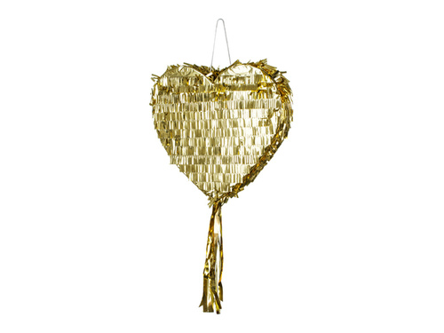 Folding piñata Heart of gold - 1 pc.