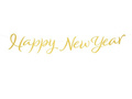 Happy New Year gold banner - 120 cm - 1 pc.