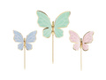 Butterfly cake toppers - 9 pcs.