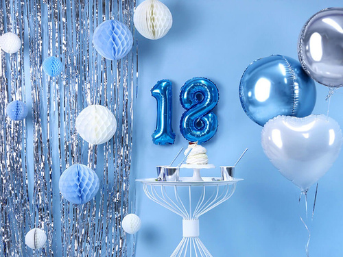 Blue ball hanging decoration - 20 cm - 1 pc.
