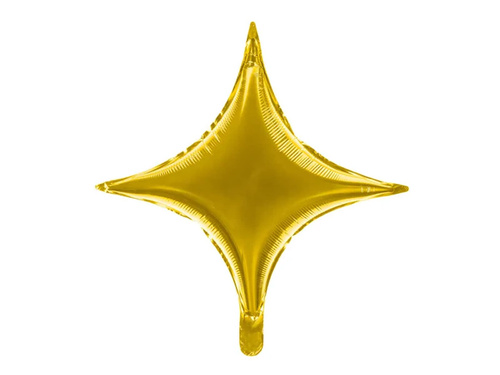 Balon foliowy Gwiazda złota - 42 cm - 1 szt.