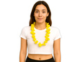 Hawaiian necklace, yellow