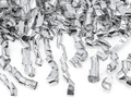Shooting tube - silver streamers - 80 cm - 1 pc.