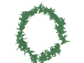 Hawaiian necklace, green
