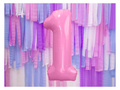 Foil balloon number 1 pink - 86 cm - 1 pc.