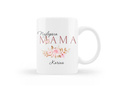 Kubek personalizowany na dzień matki Różowe kwiaty - 330ml