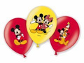 Mickey Mouse birthday balloons - 27 cm - 6 pcs
