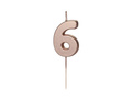 Rose Gold Candle no 6 - 1 pc