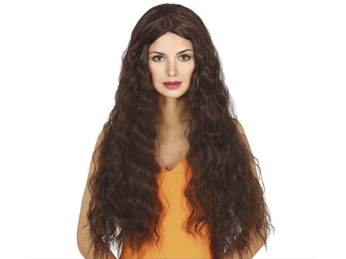 Brown Long Wig - 1 pc