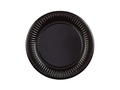 Black Paper Plates - 18 cm - 24 pcs