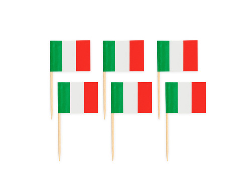 Italy Flag Picks - 50 pcs