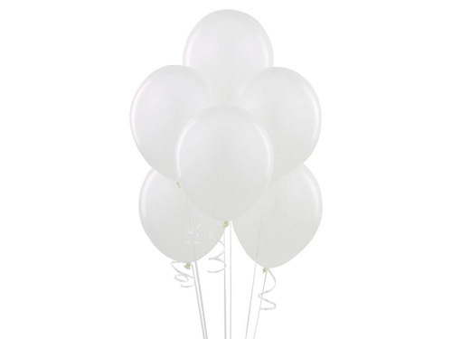 Set of latex balloons white and gold - large - 100 pcs.