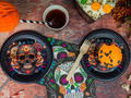 Papilotki na babeczki Dia de los muertos - 6 szt.