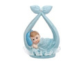 Figurine of a child in a blue handkerchief - 11 cm