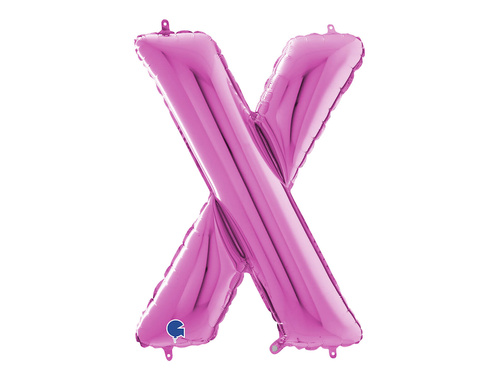 SuperShape Letter "X" Pink Foil Balloon - 66 cm - 1 pc