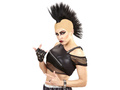 Black crest punk headpiece - 1 pc