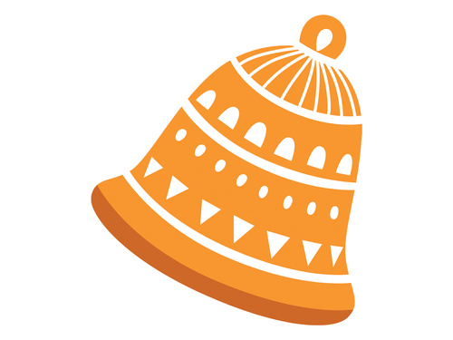 Double-sided decoration for Christmas Bell - 35 cm
