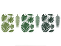 Dekoracje Aloha - Liście Tropikalne - 21 szt.