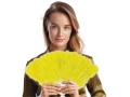 Yellow feather fan