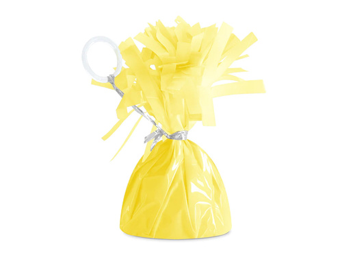 Foil weight for helium-filled balloons - matte yellow - 145 g