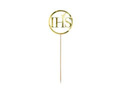 IHS gold cake topper - 1 pc.