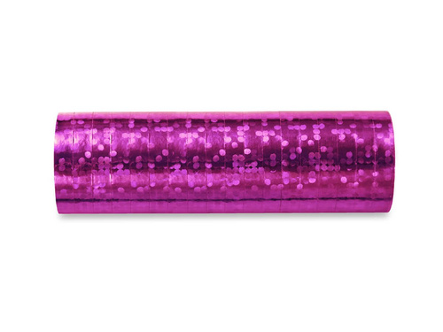 Serpentyna holograficzna - różowa - 18 szt.