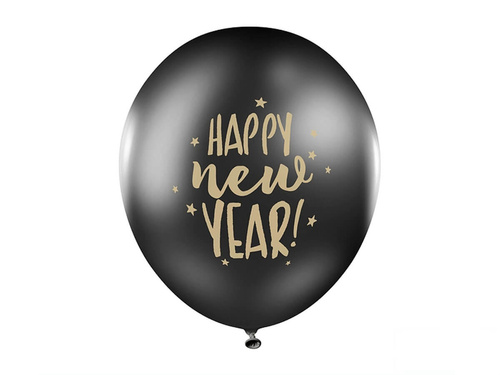 Happy New Year balloons - 30 cm - 6 pcs.