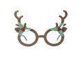 Reindeer horn glasses with mistletoe