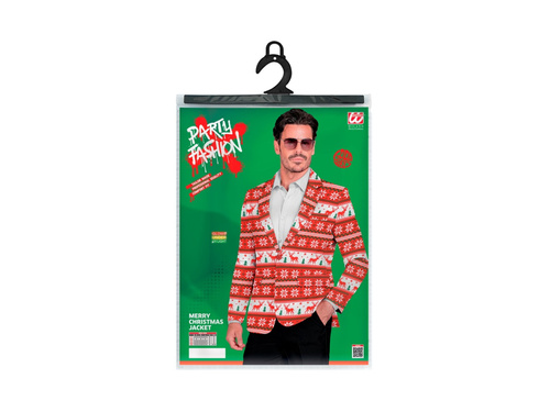 Imprezowa marynarka Merry Christmas - czerwona