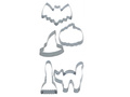 SET OF 5 METAL COOKIE CUTTERS