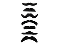 Self-adhesive moustache mix of patterns - 67pcs